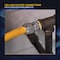 Flextron Gas Line Hose 3/8'' O.D.x48'' Len 3/8" FIP Fittings Yellow Coated Stainless Steel Flexible Connector FTGC-YC14-48H - alternate 2